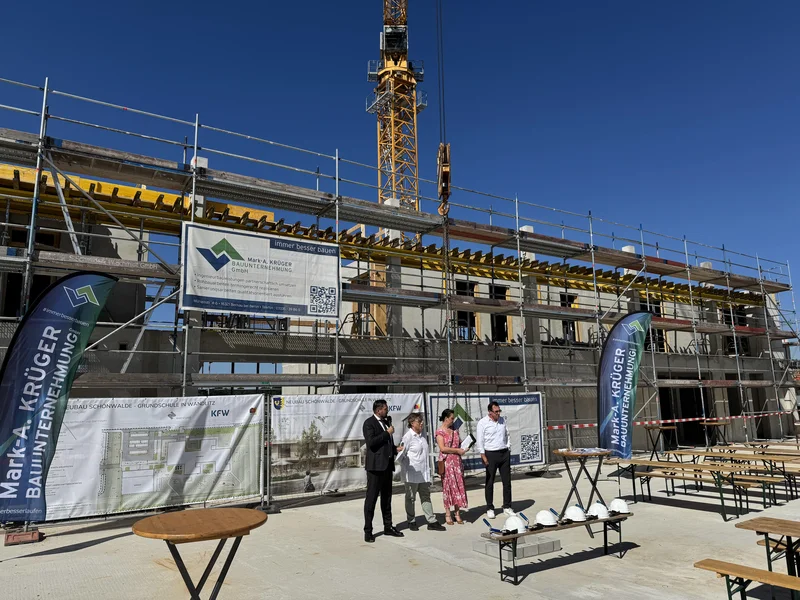 Groundbreaking Ceremony for the Wandlitz-Schönwalde Elementary School