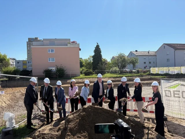 Groundbreaking ceremony for two new state buildings built to the Efficiency House Plus standard in Bad Säckingen