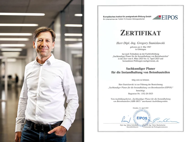 Expanding Expertise in Concrete Maintenance: Gregory Stanislawski Is Now a “Certified Planner”